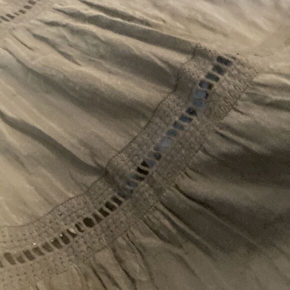 Carve Design 100% Organic Cotton Black Tier Tie Shoulder Prairie Kiera Dress XS - Picture 8 of 10